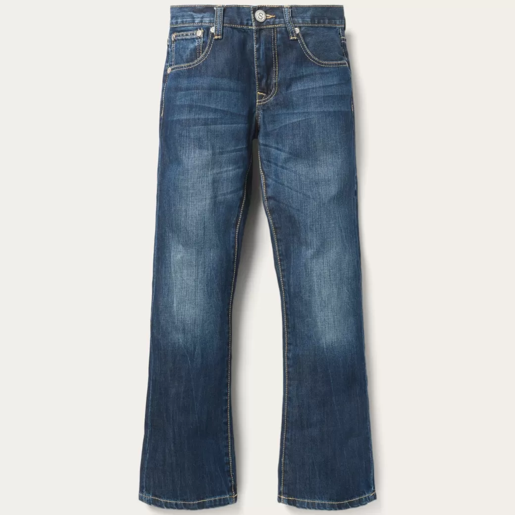 1014 Fit Semi-Destructed Wash Jeans | Stetson New