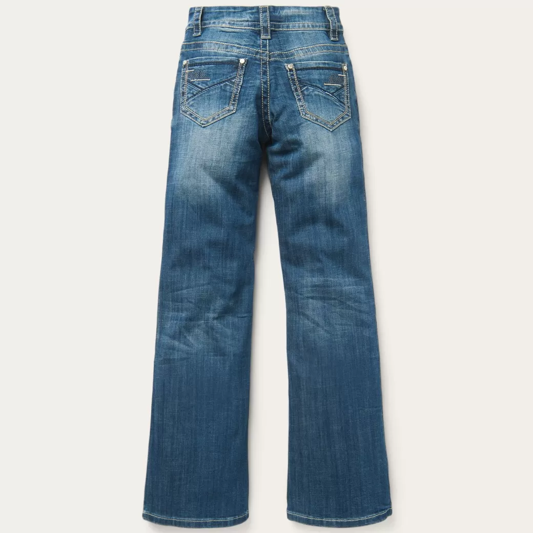 214 Trouser Fit Jean With Deco Back Pocket | Stetson Shop