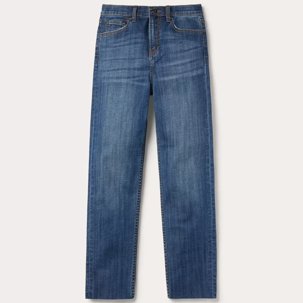 915 High Rise Straight Fit Crop Jeans | Stetson Best Sale