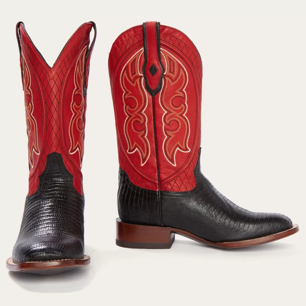 Arlington Teju Red Matte Cowboy Boot | Stetson Store