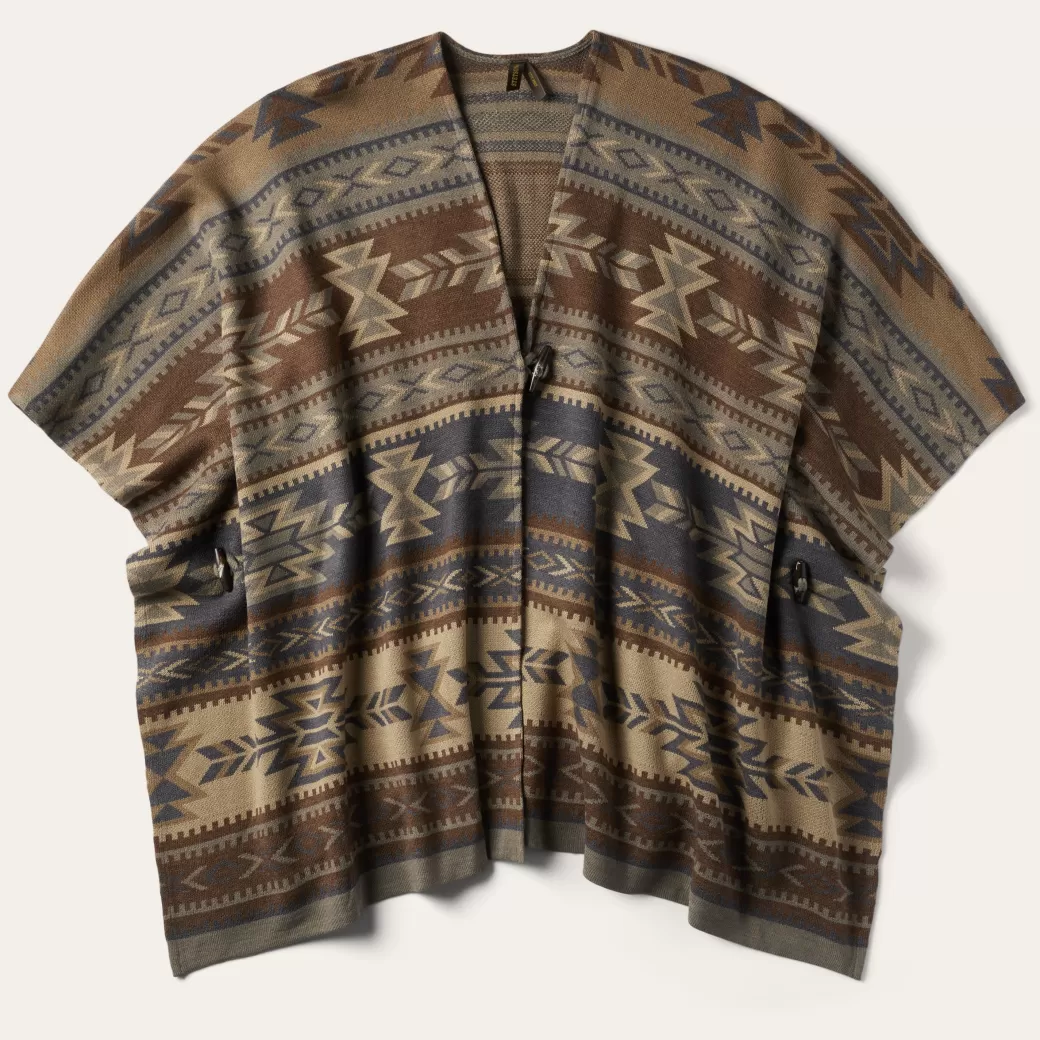 Aztec Print Sweater Poncho | Stetson Best Sale