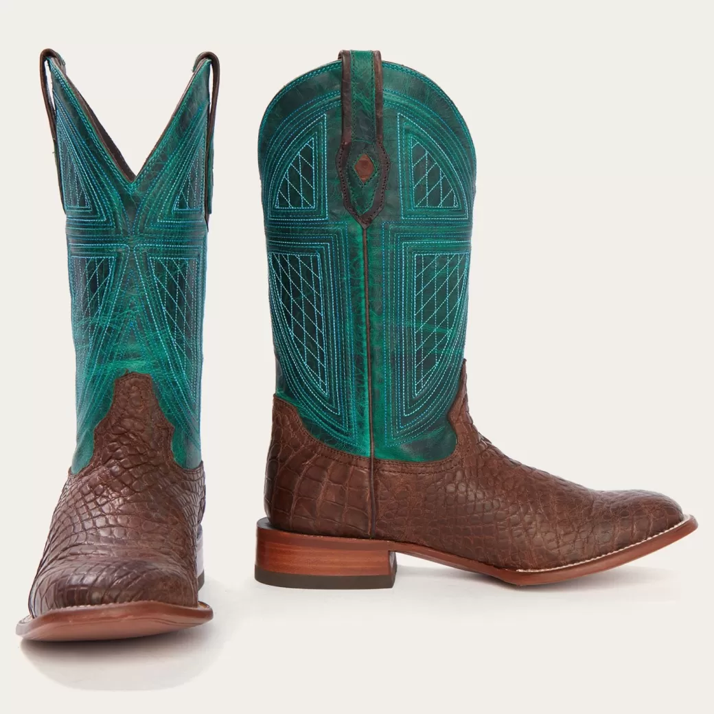 Big Horn Tobacco Alligator Cowboy Boot | Stetson Sale