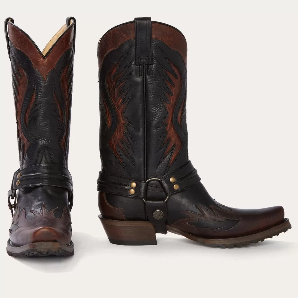 Biker Outlaw Oiled Leather Cowboy Boot | Stetson Flash Sale