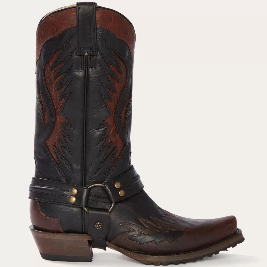 Biker Outlaw Oiled Leather Cowboy Boot | Stetson Flash Sale