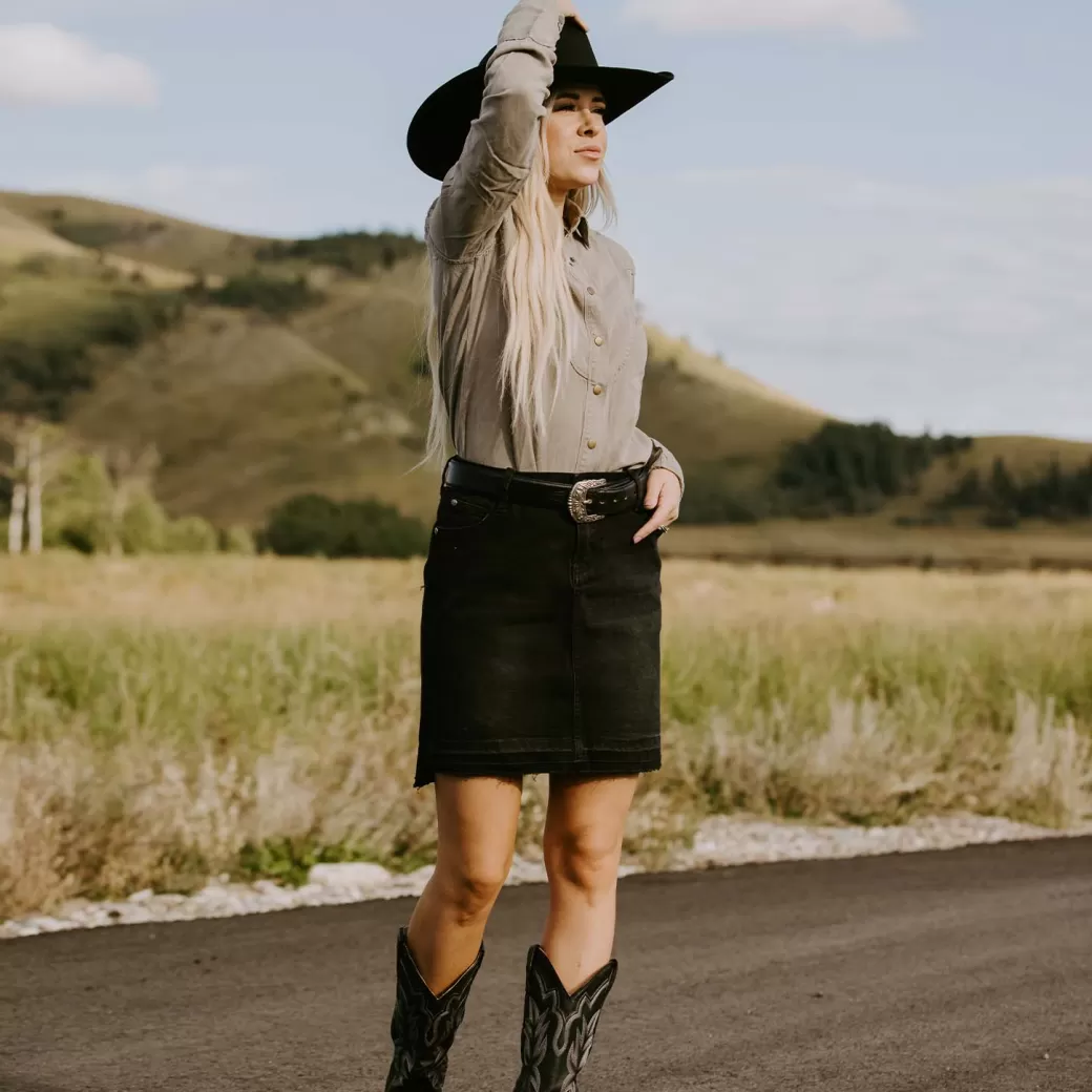 Denim 5-Pocket Skirt | Stetson Cheap