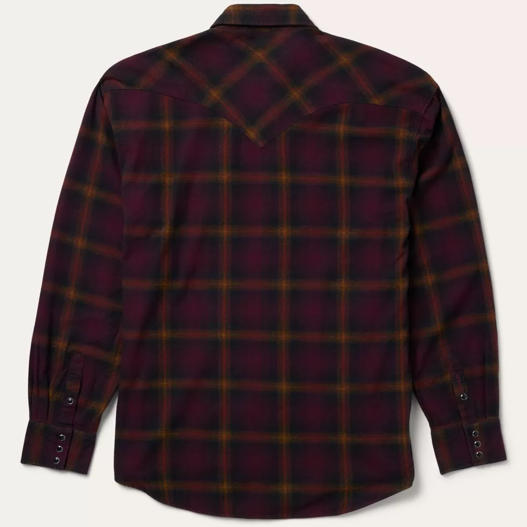 Black Plaid Flannel Western Shirt | Stetson Discount