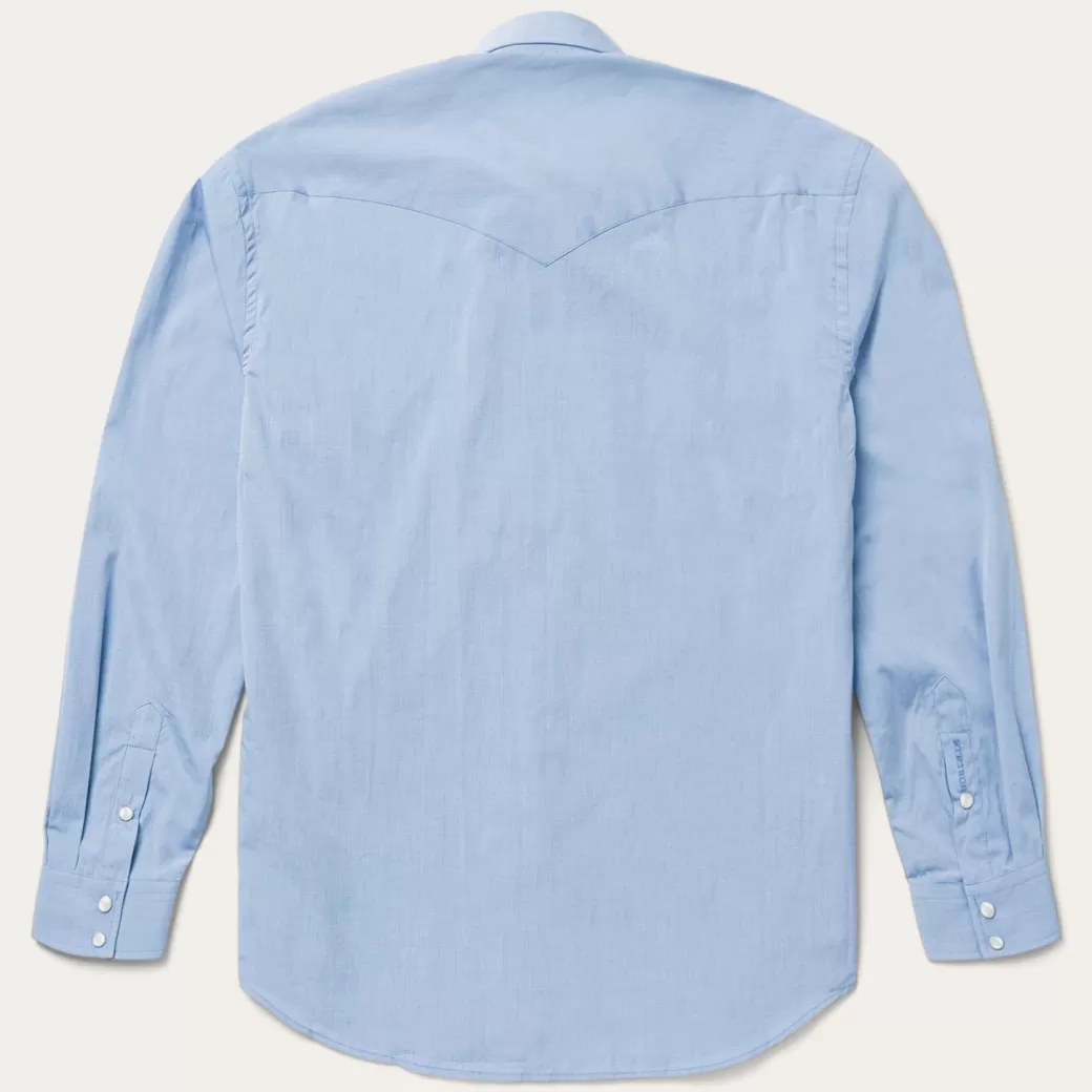 End On End Solid Shirt | Stetson Store