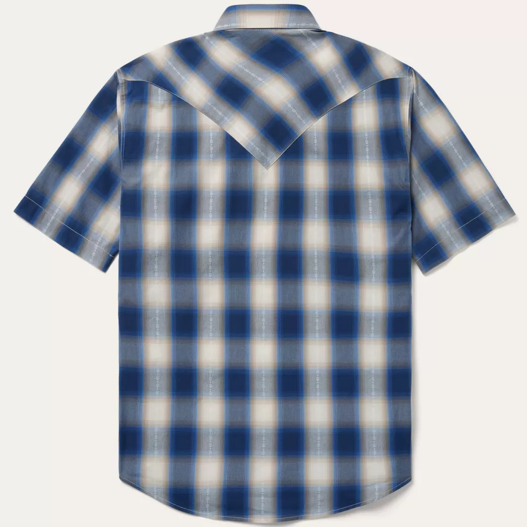 Ombre Plaid Short Sleeve Western Shirt | Stetson Best