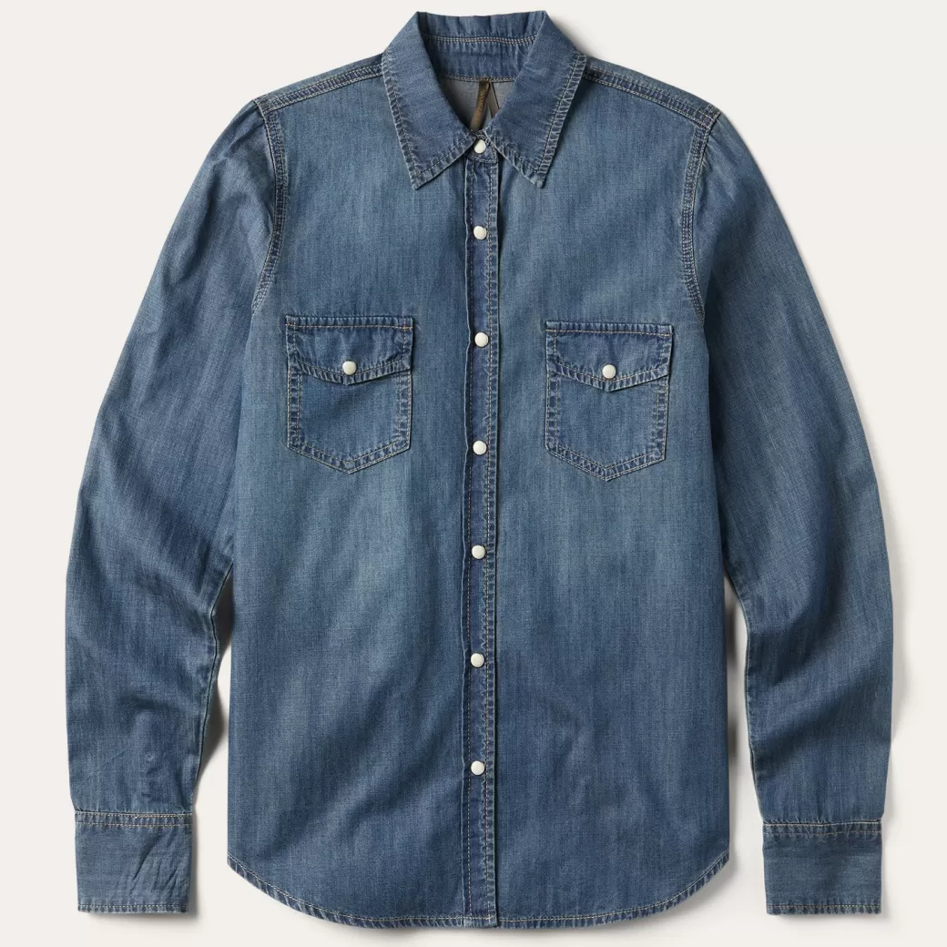 Boyfriend Fit Denim Shirt | Stetson Clearance