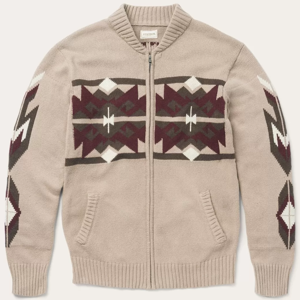 Gray Aztec Cardigan | Stetson Outlet