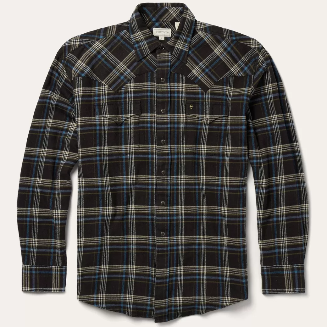 Plaid Flannel Western Shirt | Stetson Shop