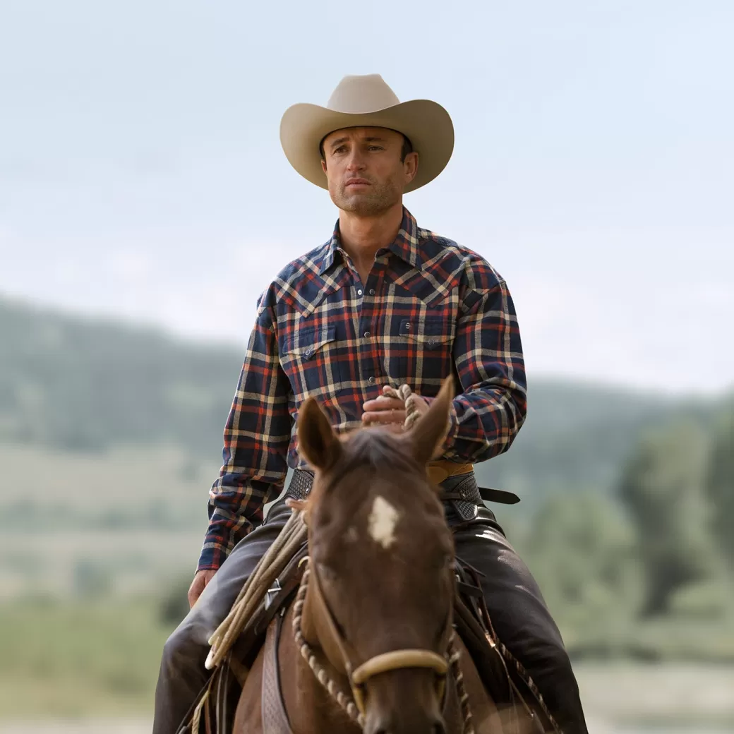 Brushed Twill Plaid Shirt | Stetson Sale