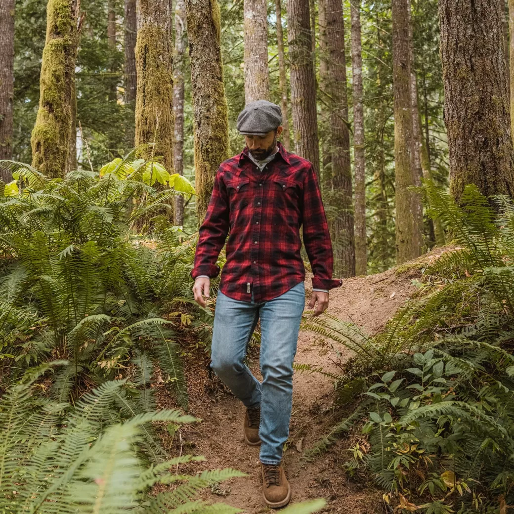 Brushed Twill Plaid Shirt | Stetson Hot