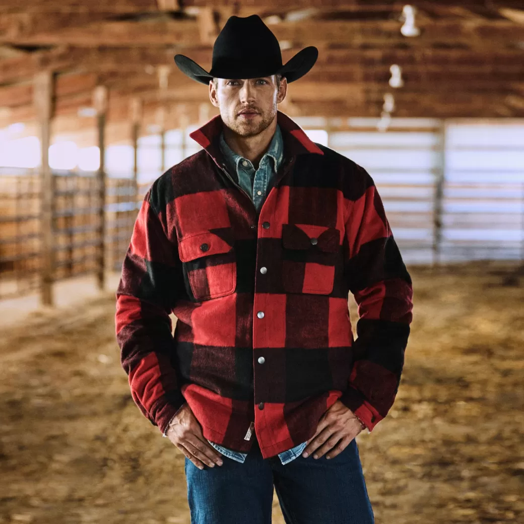 Buffalo Plaid Western Coat | Stetson Flash Sale