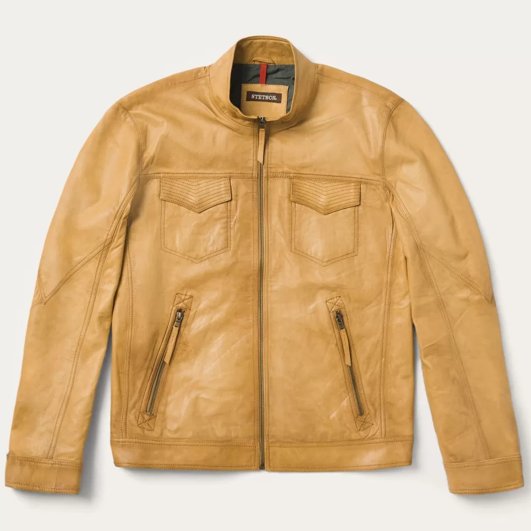 Butter Soft Distressed Leather Jacket | Stetson New