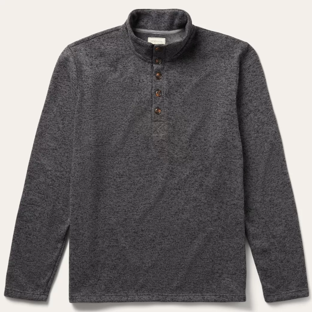 Button-Front Pullover Knit Sweater | Stetson Shop