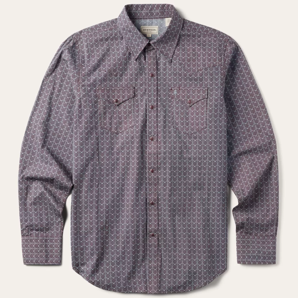 Chevron Grid Shirt | Stetson New