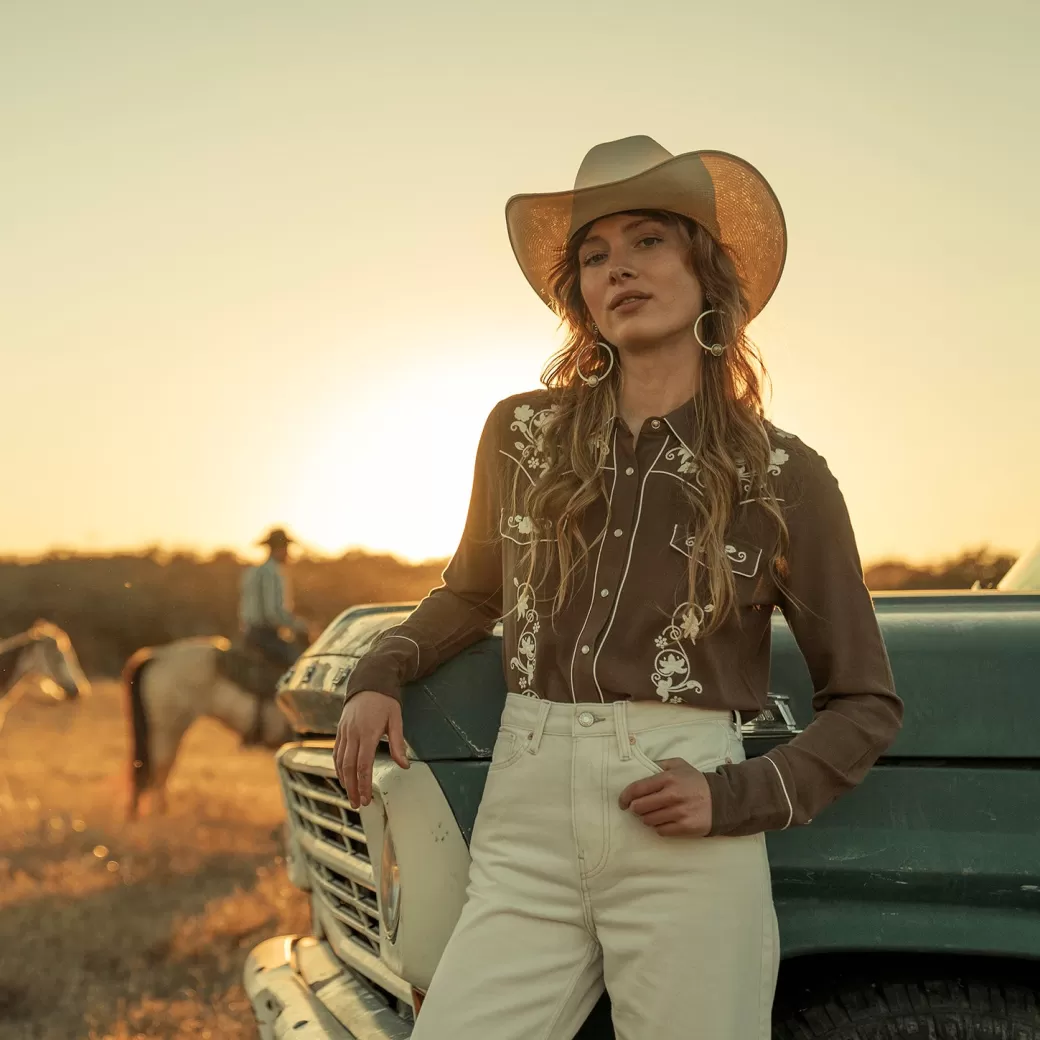 Classic Western Snap Blouse | Stetson Best Sale