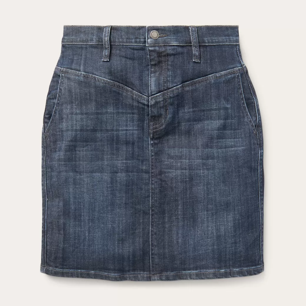 Dark Denim 5-Pocket Skirt | Stetson Best Sale