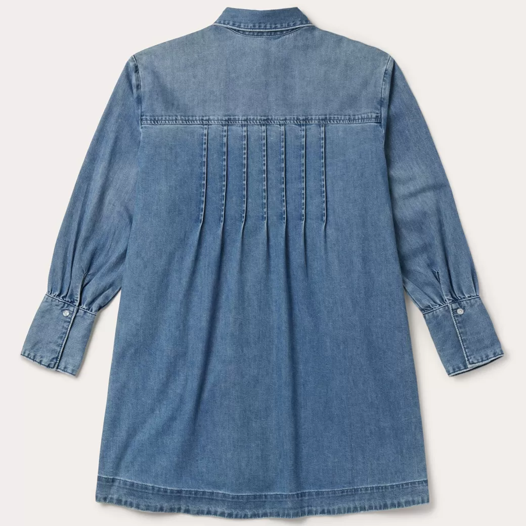 Denim Button Front Shirt Dress | Stetson Hot