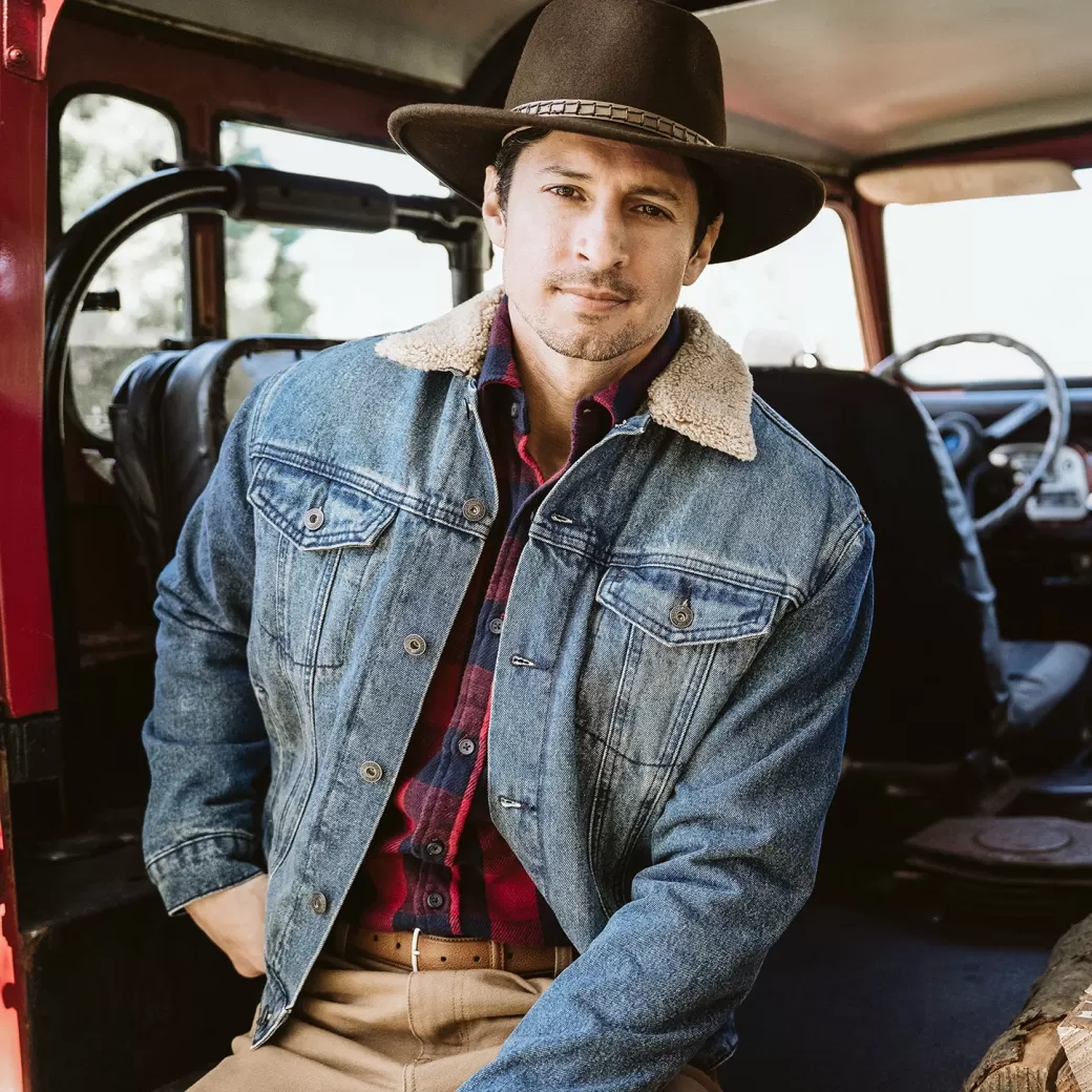 Denim Sherpa Jacket | Stetson Clearance