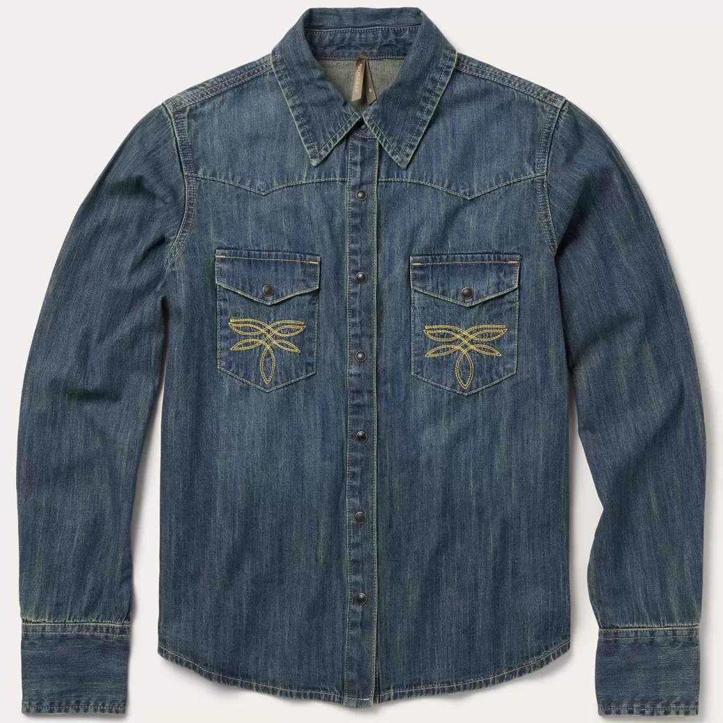 Dirty Denim Boyfriend Fit Shirt | Stetson Store