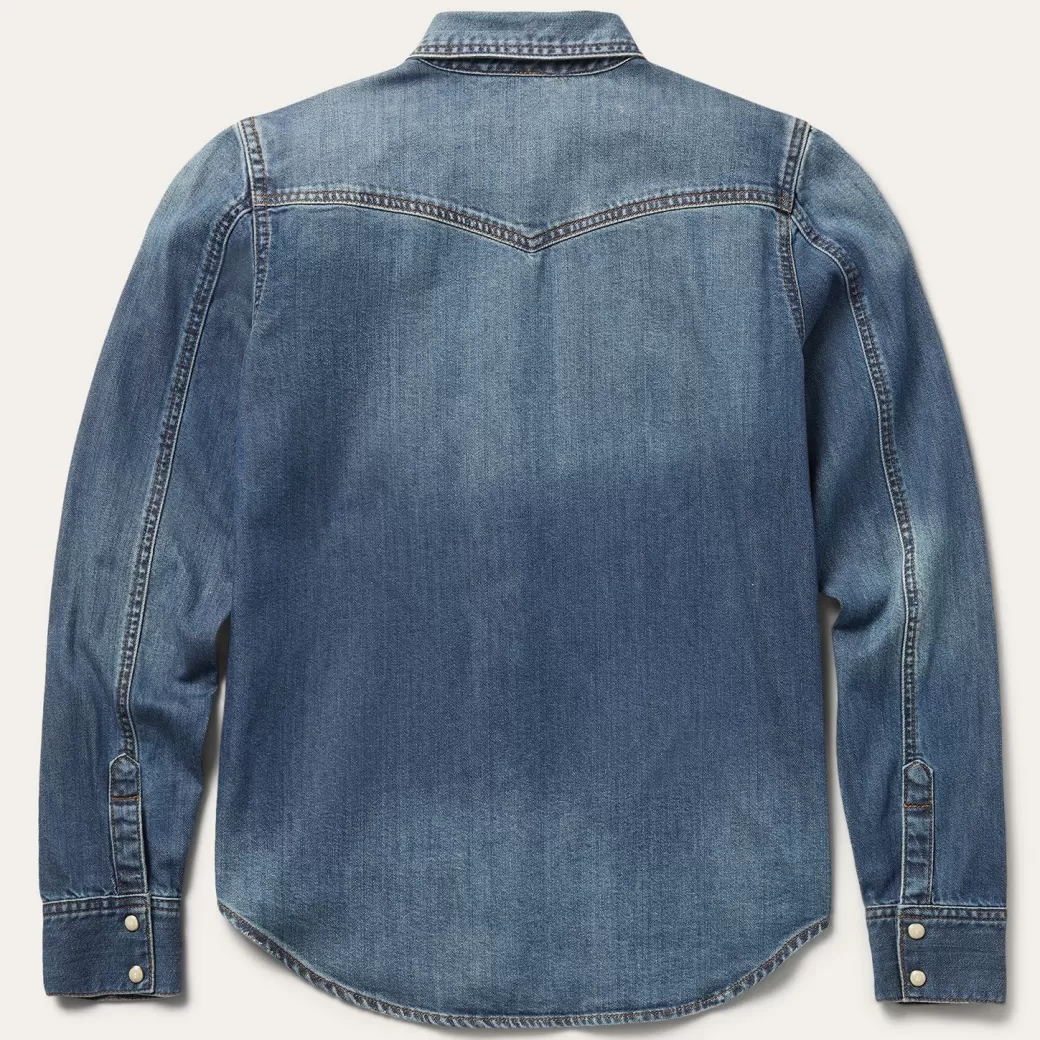 Distressed Denim Shirt | Stetson Outlet