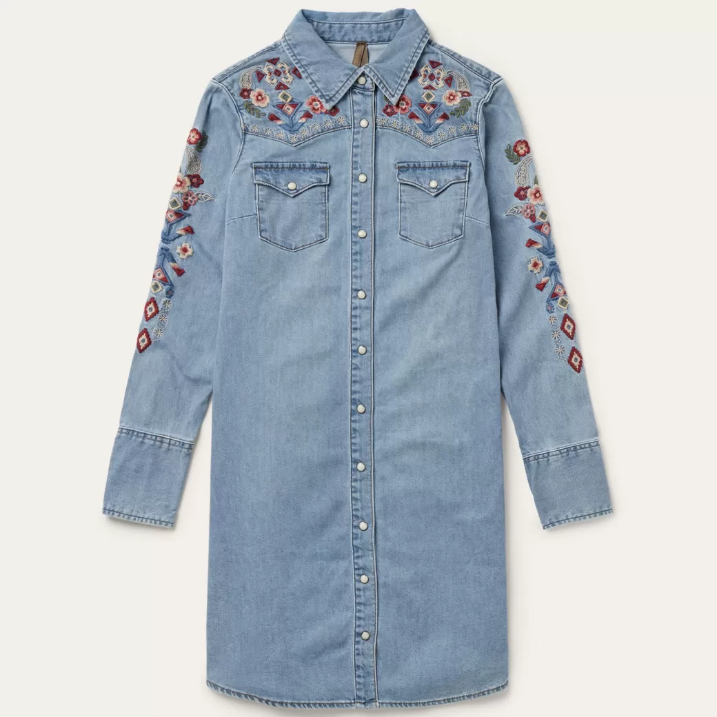 Embroidered Denim Shirt Dress | Stetson Hot