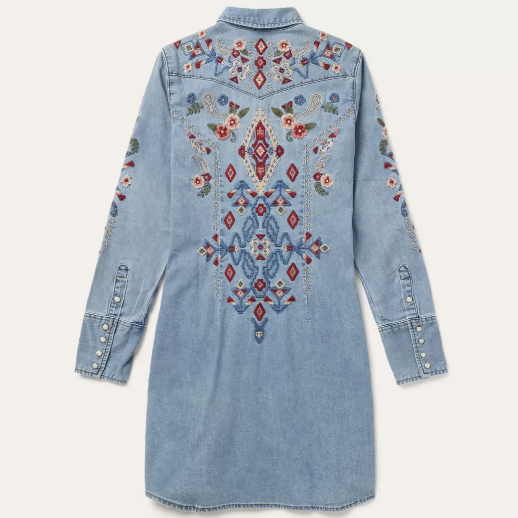 Embroidered Denim Shirt Dress | Stetson Hot