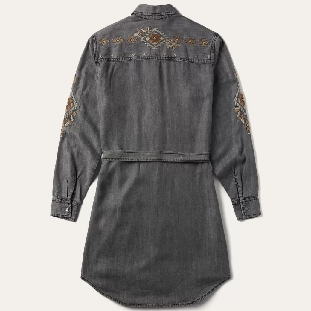 Embroidered Snap Front Shirt Dress | Stetson Outlet