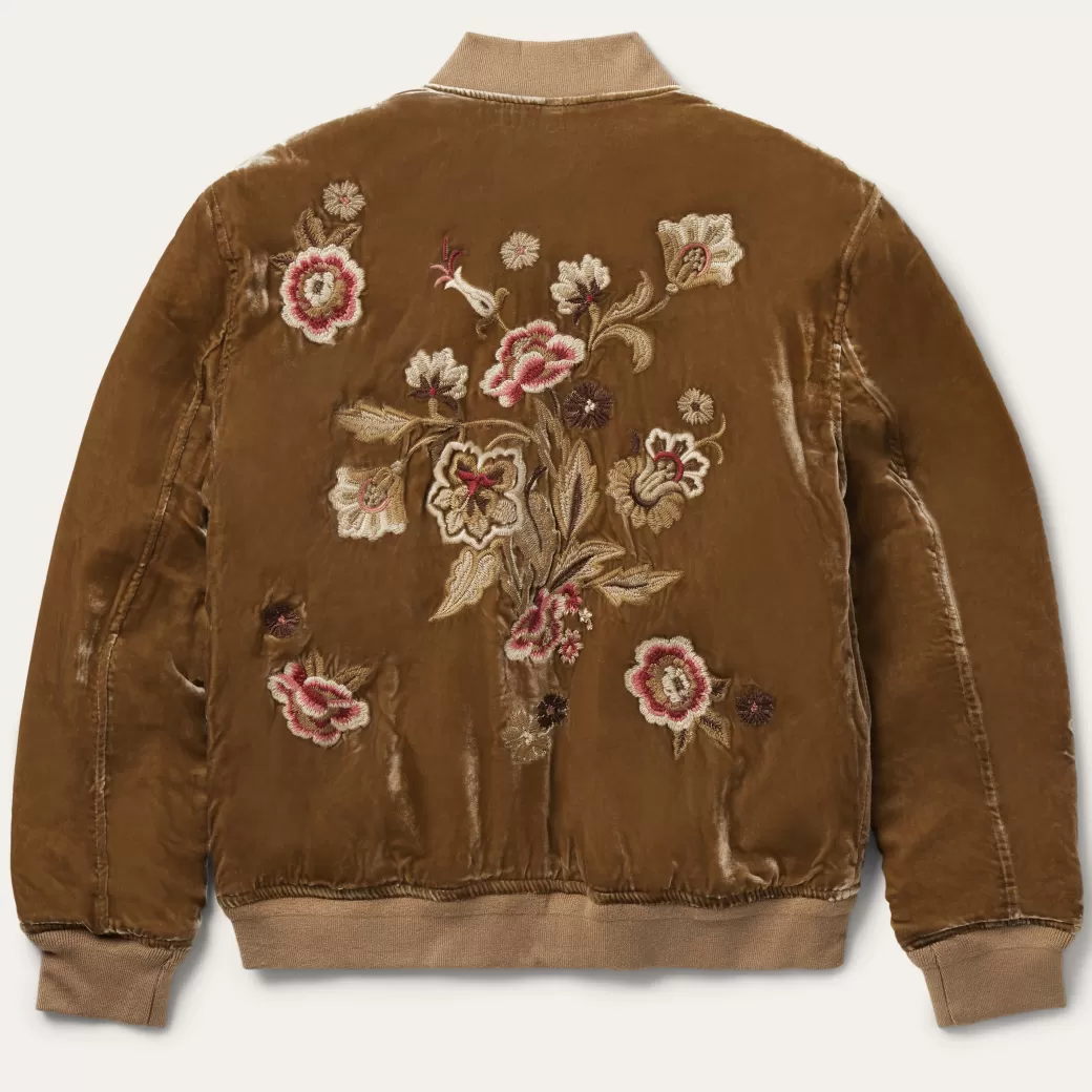 Embroidered Velvet Bomber Jacket | Stetson Sale