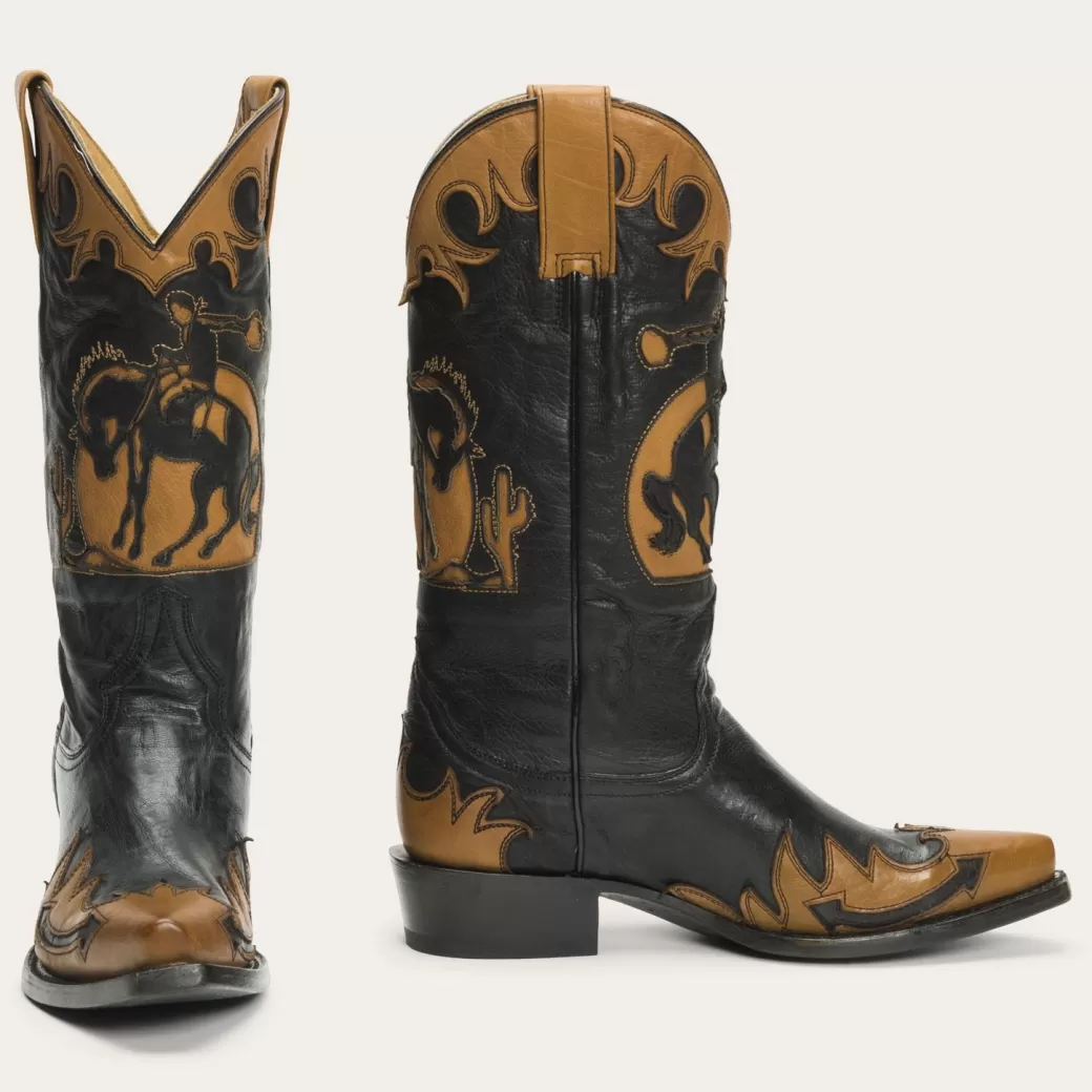 Faye Cowgirl  Horse Underlay Leather Boot | Stetson Discount