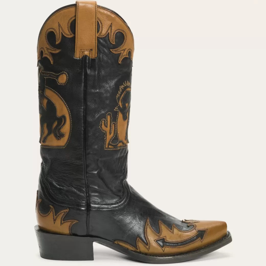 Faye Cowgirl  Horse Underlay Leather Boot | Stetson Discount