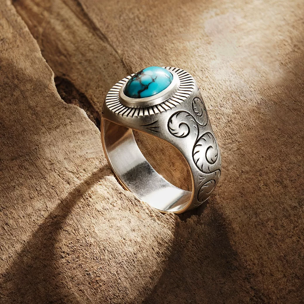 Filigree Ring with Turquoise | Stetson Shop