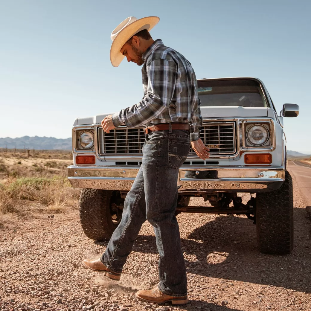 Goddard Burnished Blue   Leather Boot | Stetson Best