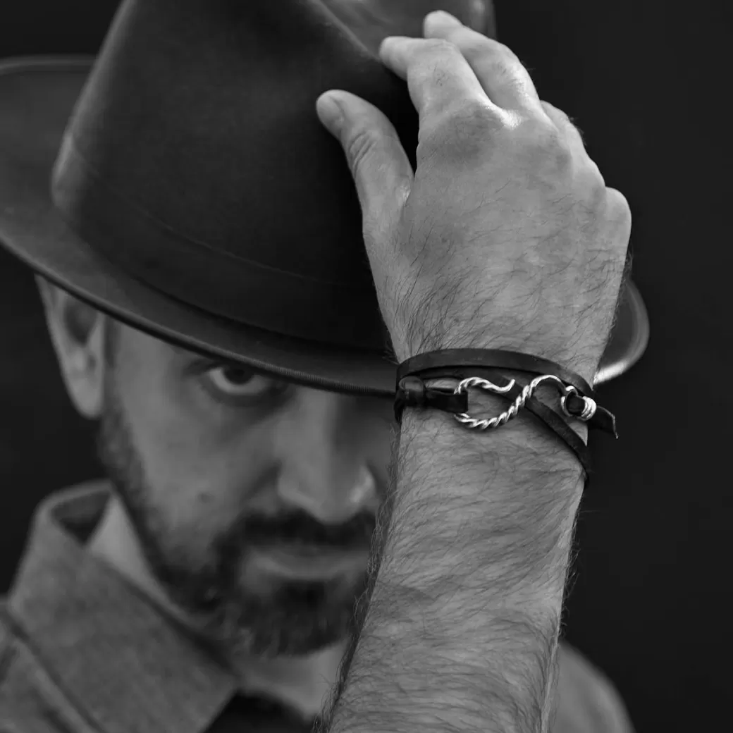 Hook Leather Bracelet | Stetson Cheap