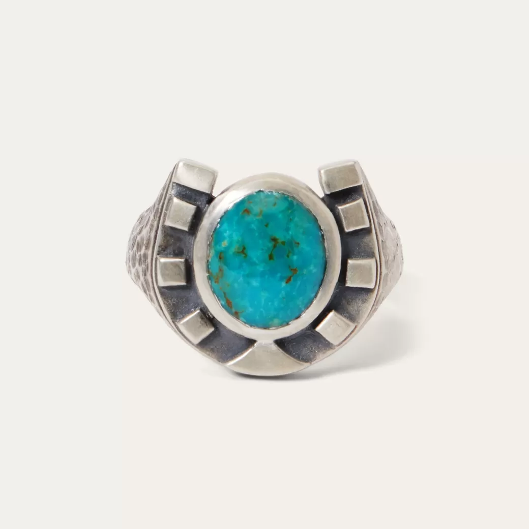 Horseshoe Ring with Turquoise | Stetson Fashion