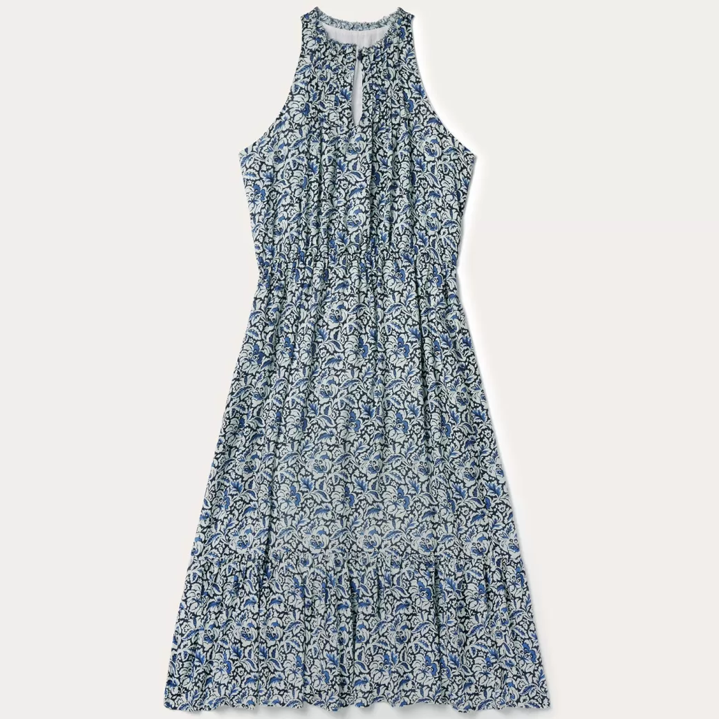 Indigo Tapestry Print Prairie Dress | Stetson Outlet