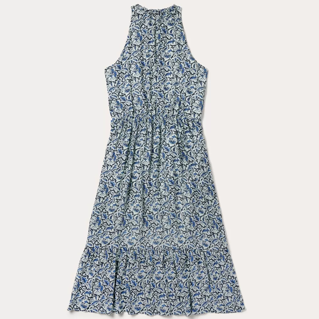 Indigo Tapestry Print Prairie Dress | Stetson Outlet