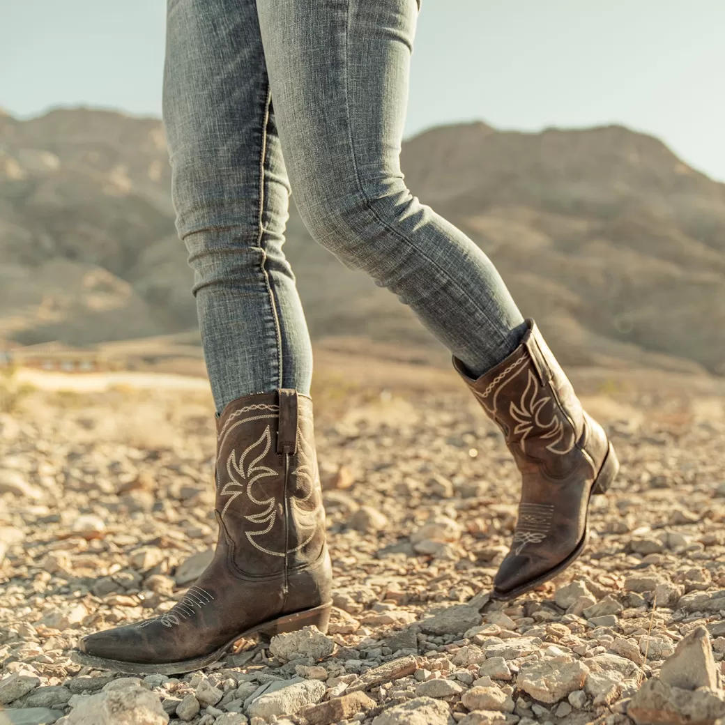 Iris Mid-Calf Embroidered Boot | Stetson Fashion