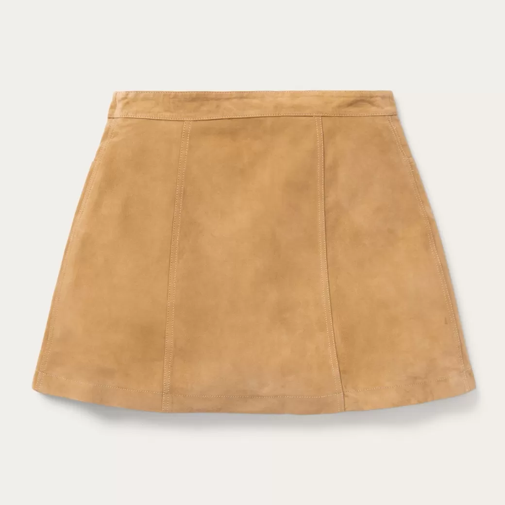 Lamb Suede Gored Skirt | Stetson Flash Sale