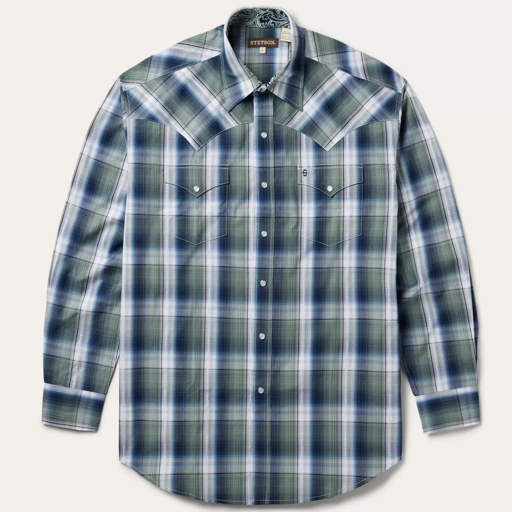 Lucky Diamond Plaid Western Shirt | Stetson Cheap