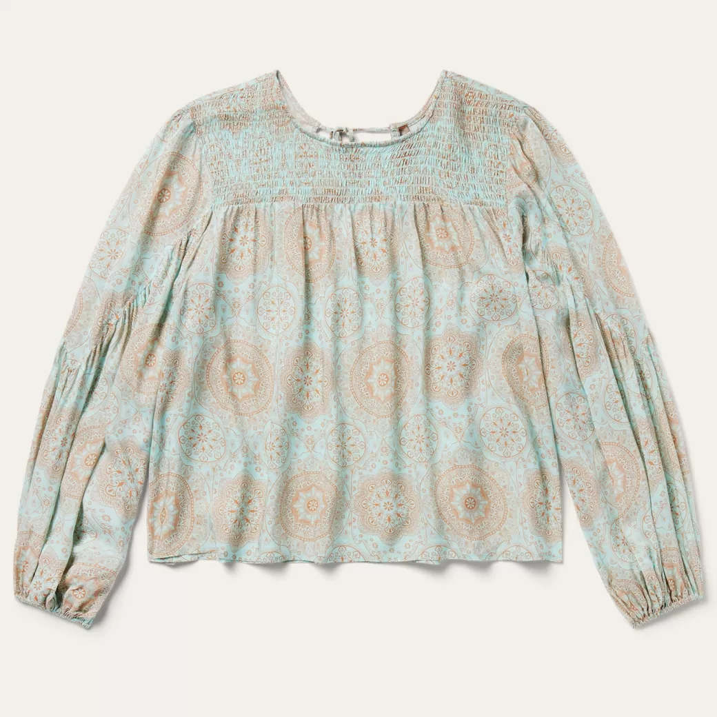 Mandala Print Peasant Blouse | Stetson Shop