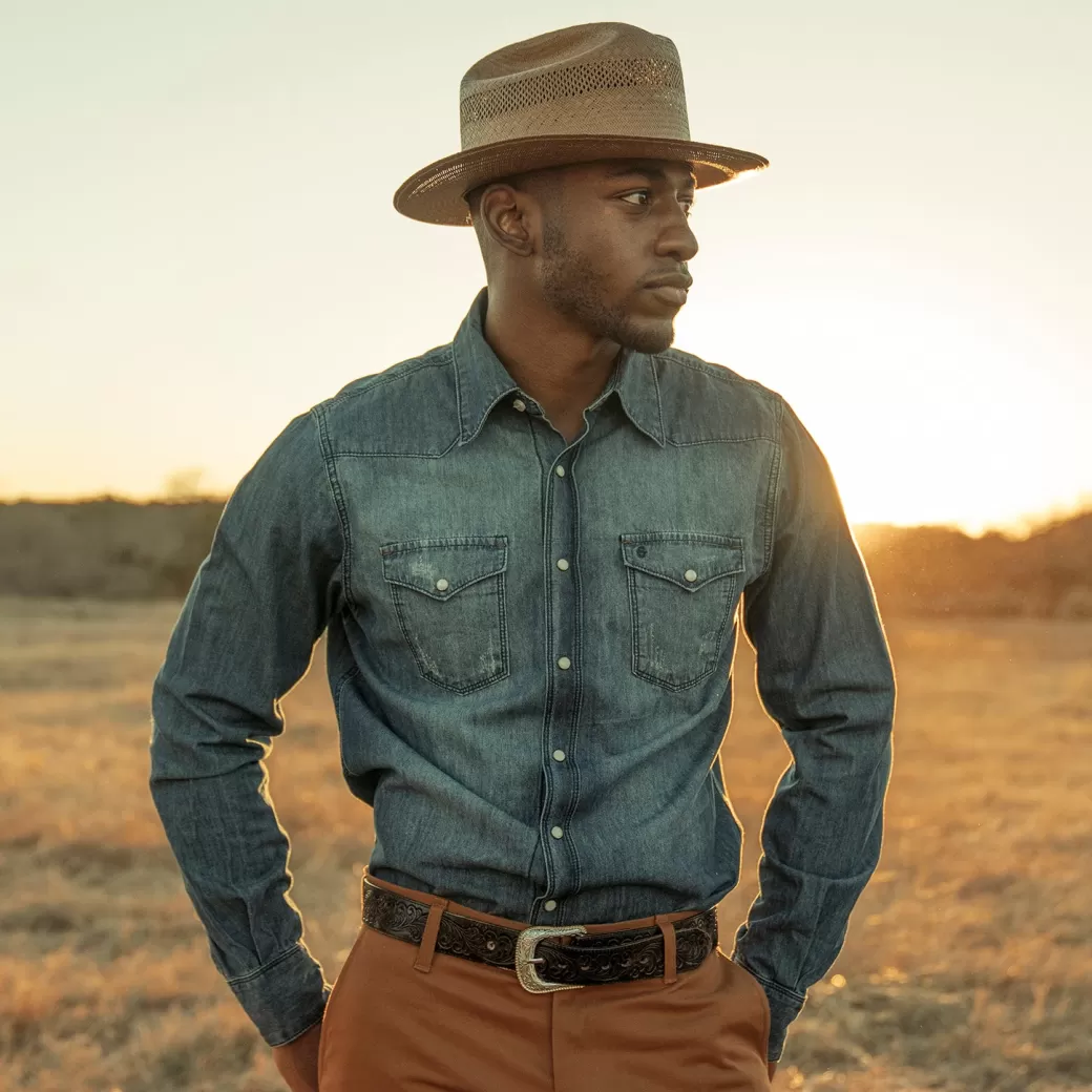 Medium Denim Shirt | Stetson Discount