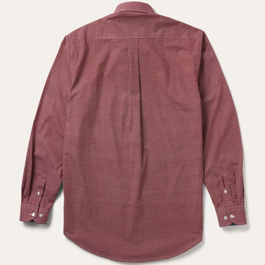 Micro Print Button-Front Shirt | Stetson Clearance