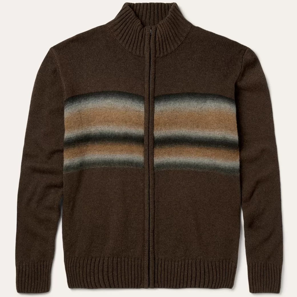 Ombre Border Stripe Cardigan | Stetson Online