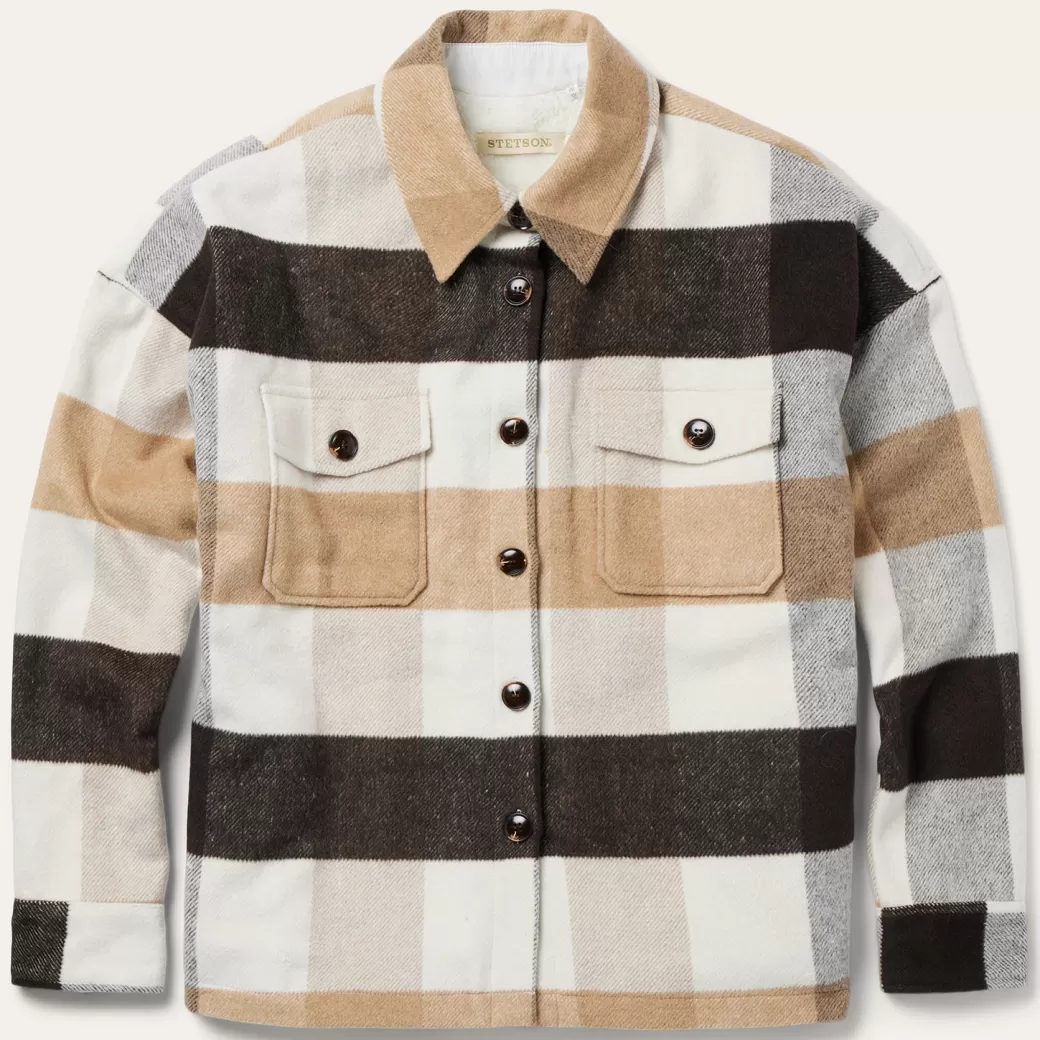 Oversize Plaid Shirt Jacket | Stetson Cheap