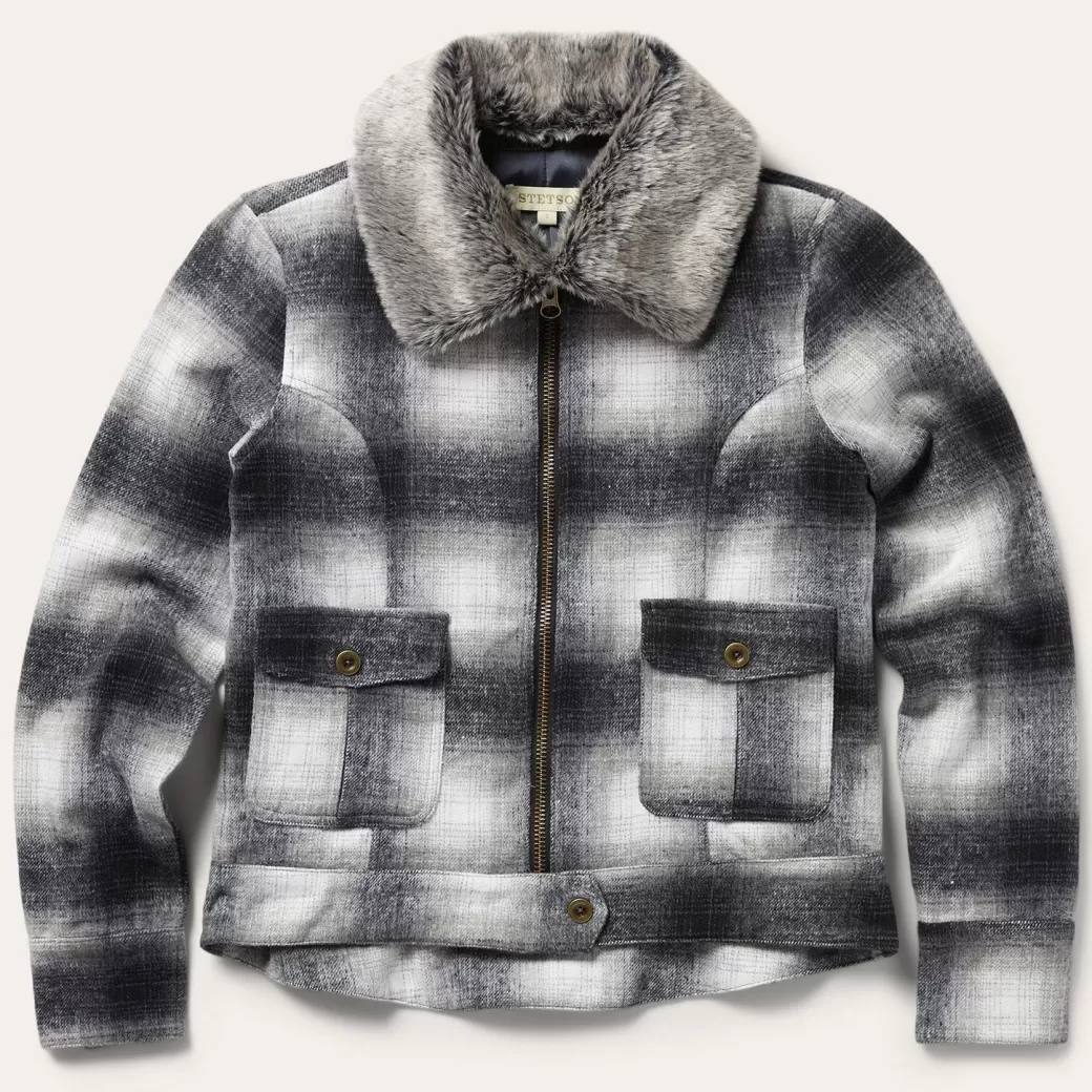 Plaid Cropped Jacket | Stetson Store