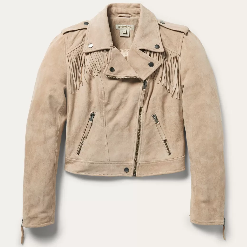 Premium Suede Moto Jacket | Stetson Cheap