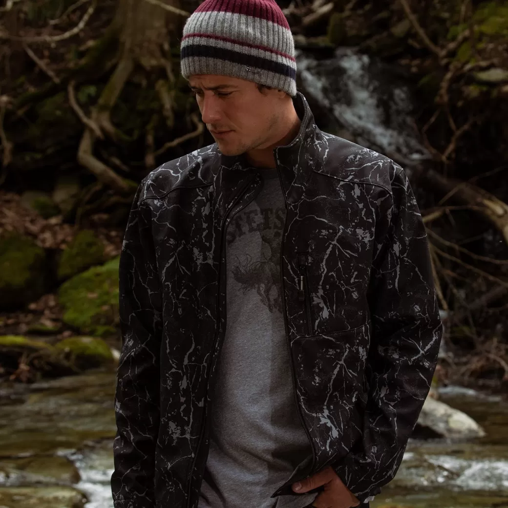 Range Print Softshell Tech Jacket | Stetson Cheap